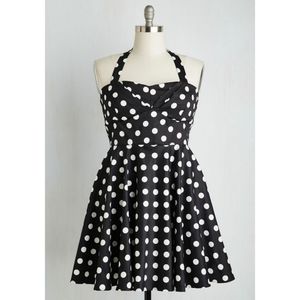 Polka Dot Halter Dress